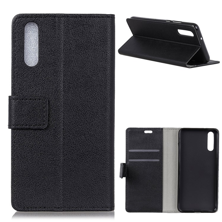 Wallet Leather Stand Case for Huawei P20 - Black-1