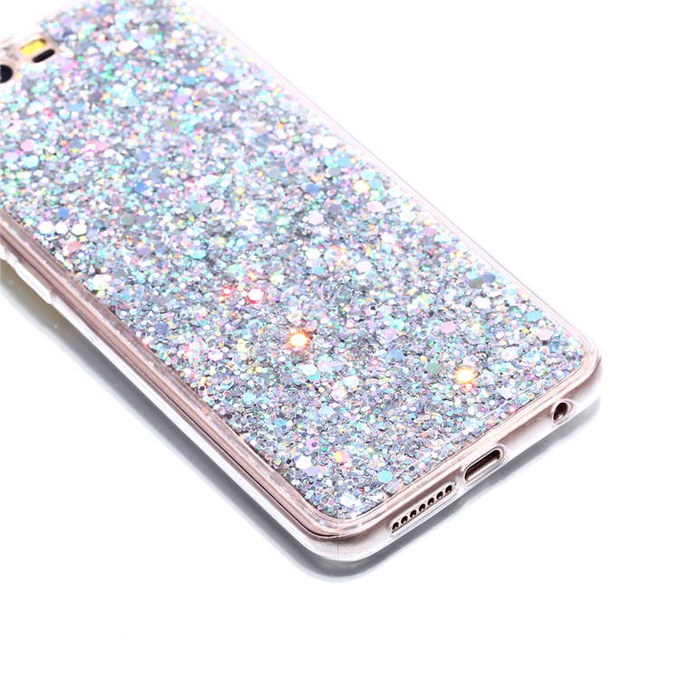 Color Changing Sequins Acrylic TPU Phone Cover for Huawei Honor 9 - Silver-3