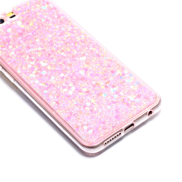 Color Changing Sequins Acrylic TPU Mobile Cover for Huawei Honor 9 - Pink-3