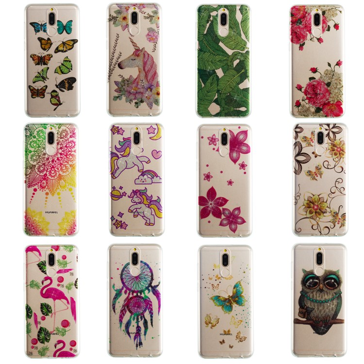 Glitter Powder IMD TPU Case for Huawei Mate 10 Lite / nova 2i / Maimang 6 / Honor 9i (India) - Pretty Butterflies-9