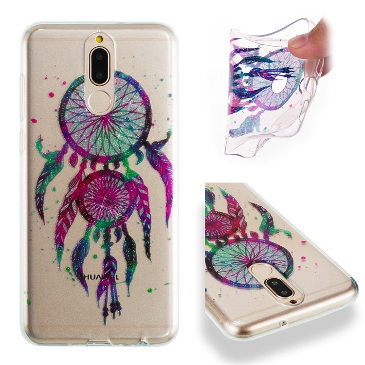 Glitter Powder IMD TPU Cover for Huawei Mate 10 Lite / nova 2i / Maimang 6 / Honor 9i (India) - Dream Catcher-1