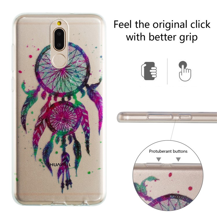 Glitter Powder IMD TPU Cover for Huawei Mate 10 Lite / nova 2i / Maimang 6 / Honor 9i (India) - Dream Catcher-2