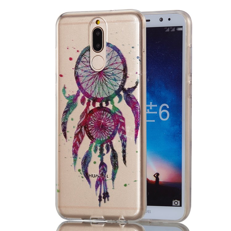 Glitter Powder IMD TPU Cover for Huawei Mate 10 Lite / nova 2i / Maimang 6 / Honor 9i (India) - Dream Catcher-6
