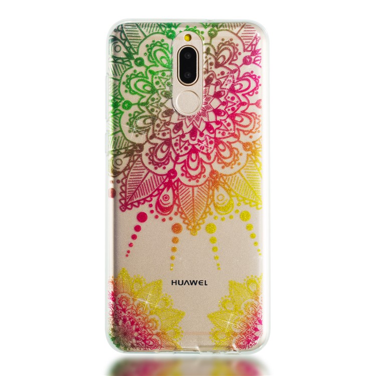 Glitter Powder IMD TPU Phone Cover for Huawei Mate 10 Lite / nova 2i / Maimang 6 / Honor 9i (India) - Mandala-5