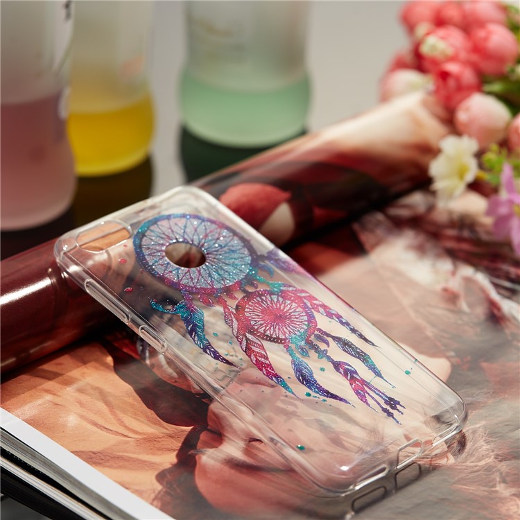 IMD Glitter Powder TPU Cell Phone Cover for Huawei P9 lite mini / Y6 Pro (2017) / Enjoy 7 - Dream Catcher-7