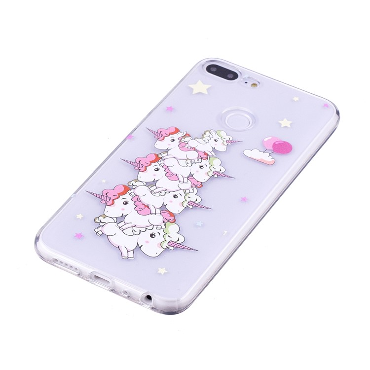 Embossment TPU Phone Shell for Huawei Honor 9 Lite/Youth Edition - Unicorn Mountain-2