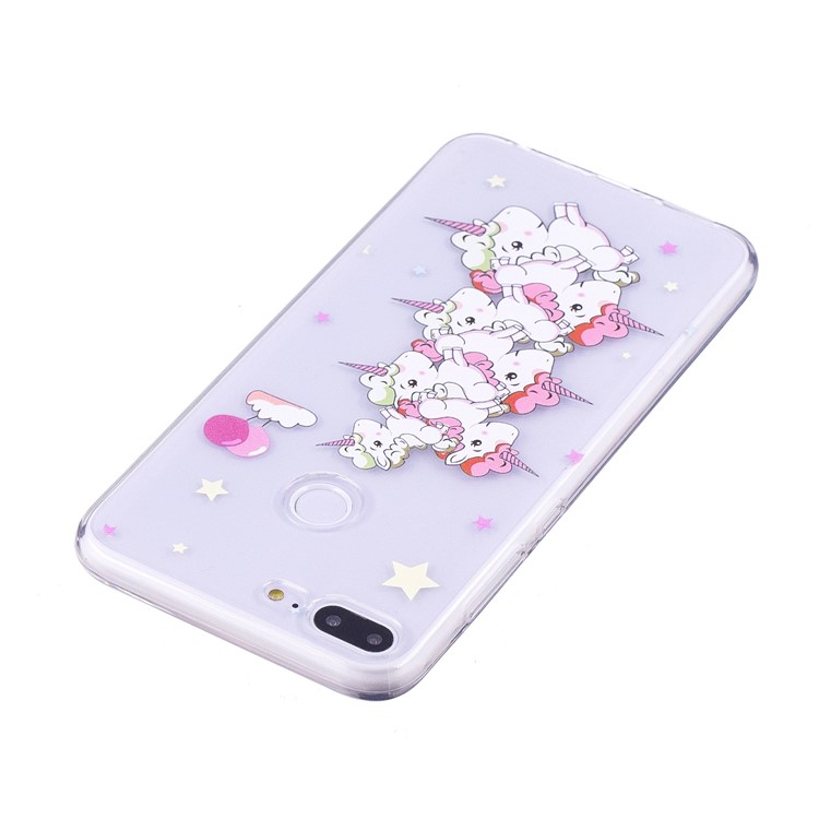 Embossment TPU Phone Shell for Huawei Honor 9 Lite/Youth Edition - Unicorn Mountain-3