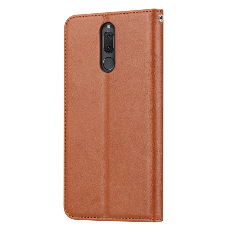 Auto-absorbed PU Leather Mobile Cover Shell for Huawei Mate 10 Lite / nova 2i / Maimang 6 / Honor 9i (India) - Brown-4