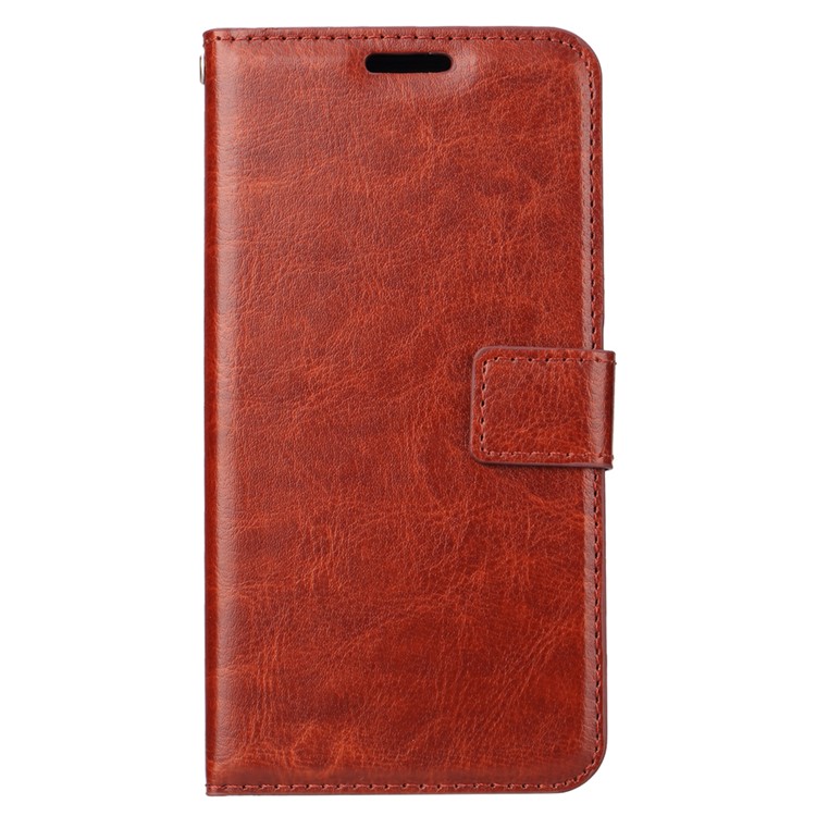 For Huawei P20 Lite / Nova 3e Crazy Horse Wallet Stand Leather Mobile Cover Shell - Brown-2