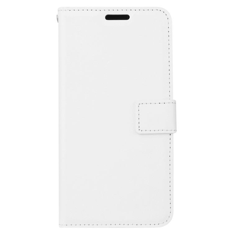 Crazy Horse Wallet Leather Stand Cover for Huawei P20 - White-2