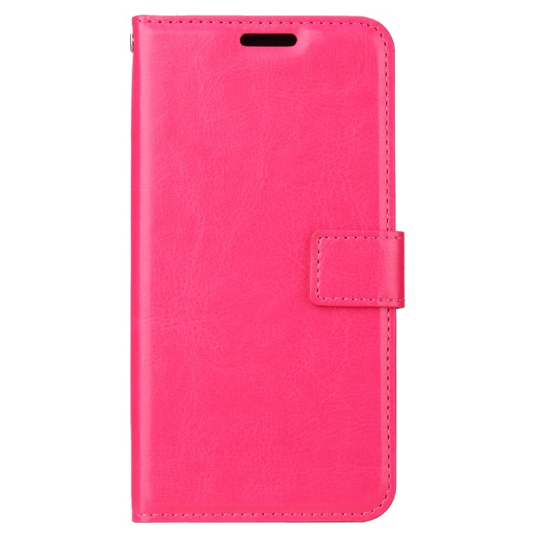 Crazy Horse Magnetic Leather Stand Case for Huawei P20 - Rose-2