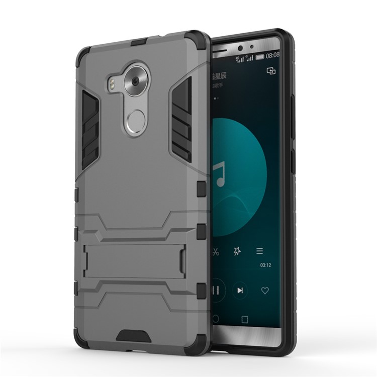 Cool Hybrid Plastic + TPU Case Cover for Huawei Ascend Mate8 - Grey-1