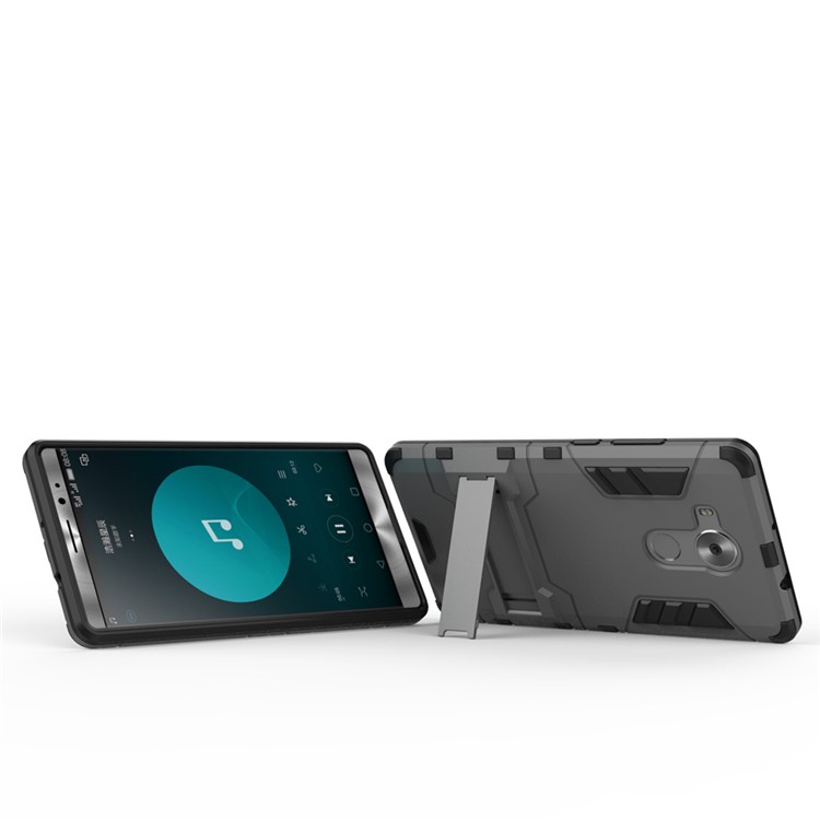 Cool Hybrid Plastic + TPU Case Cover for Huawei Ascend Mate8 - Grey-4