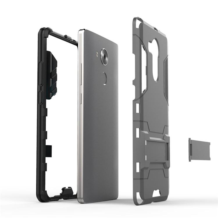 Cool Hybrid Plastic + TPU Case Cover for Huawei Ascend Mate8 - Grey-7