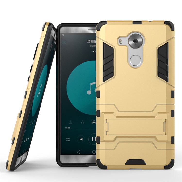 Cool Dual Guard Plastic + TPU Shell for Huawei Ascend Mate8 - Gold-2