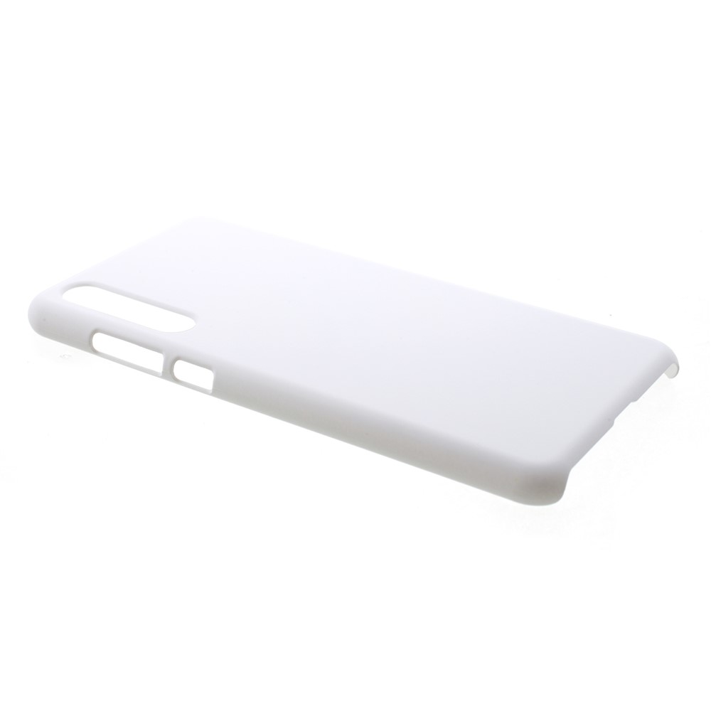 Rubberized PC Hard Case for Huawei P20 Pro - White-2