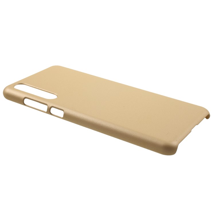 Rubberized PC Hard Cell Phone Shell for Huawei P20 Pro - Gold-2