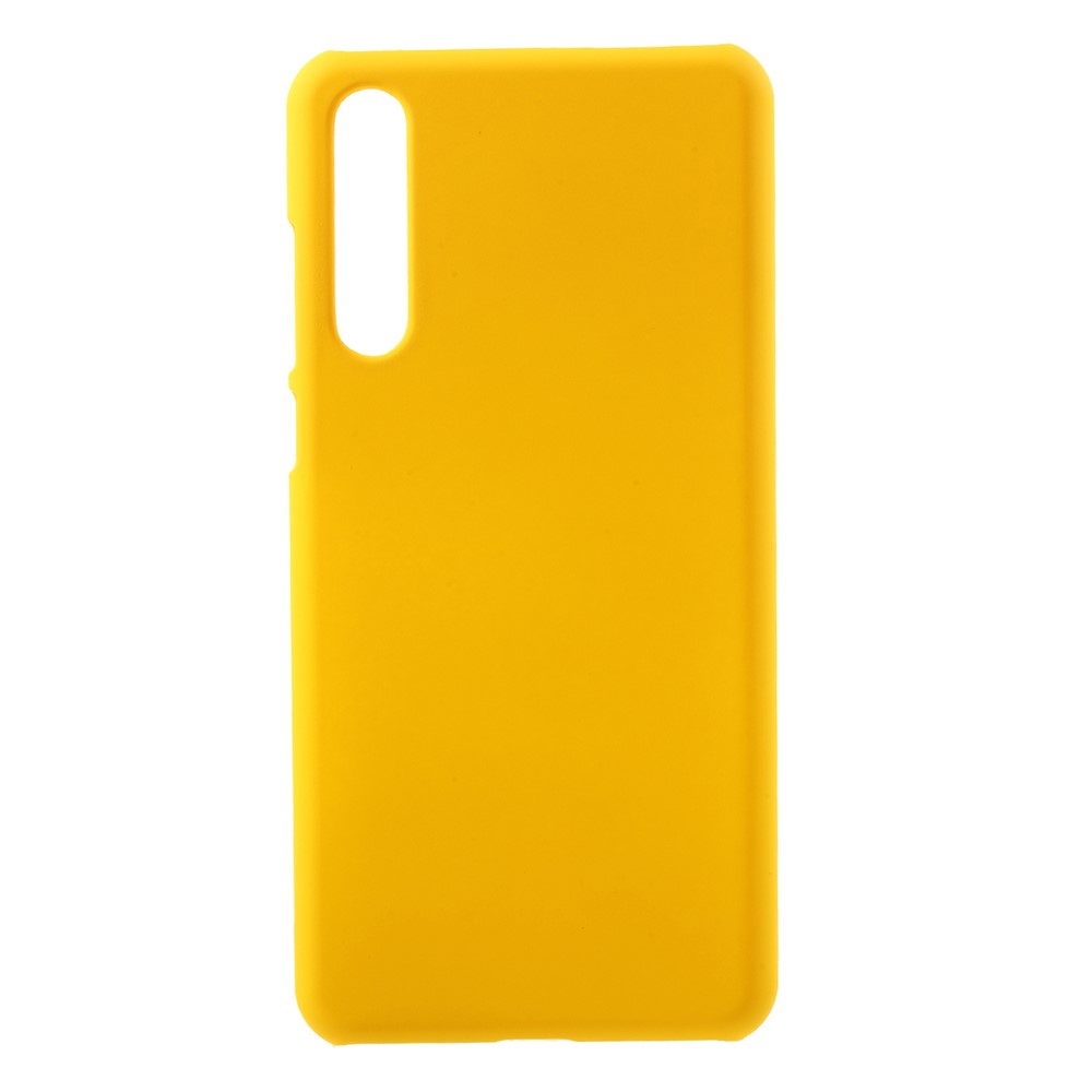 Rubberized Plastic Hard Shell for Huawei P20 Pro - Yellow-1
