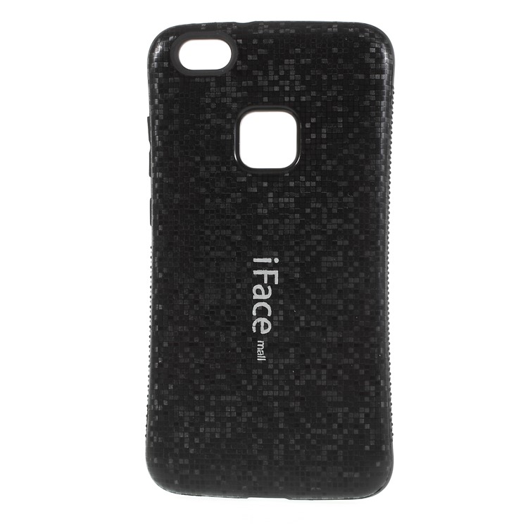 IFACE MALL Mosaic Pattern PC TPU Hybrid Back Case for Huawei P10 Lite - Black-1
