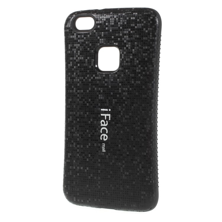 IFACE MALL Mosaic Pattern PC TPU Hybrid Back Case for Huawei P10 Lite - Black-2