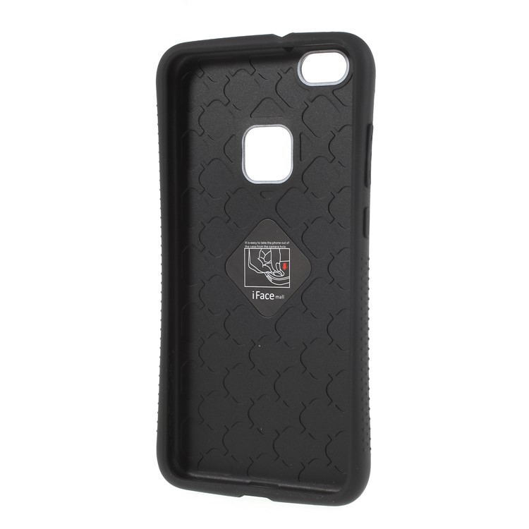 IFACE MALL Mosaic Pattern PC TPU Hybrid Back Case for Huawei P10 Lite - Black-3