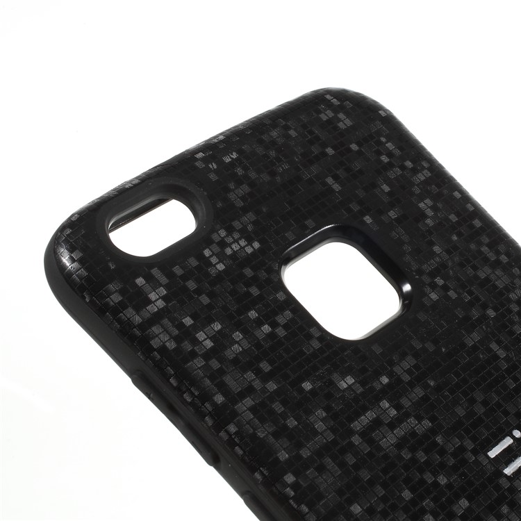 IFACE MALL Mosaic Pattern PC TPU Hybrid Back Case for Huawei P10 Lite - Black-4