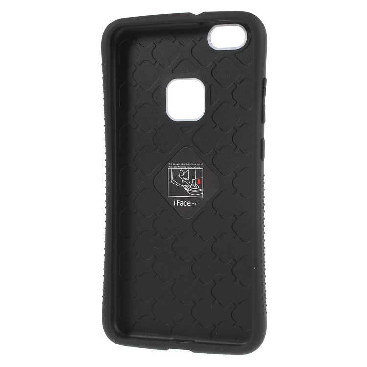 IFACE MALL Mosaic Pattern PC TPU Hybrid Back Shell for Huawei P10 Lite - Silver-3