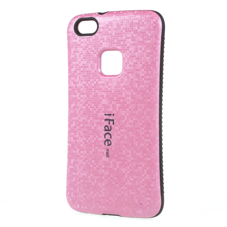 IFACE MALL Mosaic Pattern PC TPU Hybrid Phone Case for Huawei P10 Lite - Rose-2