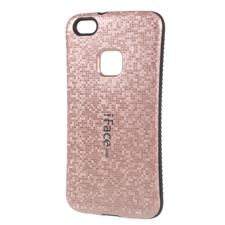 IFACE MALL Mosaic Pattern PC TPU Hybrid Phone Cover for Huawei P10 Lite - Rose Gold-2