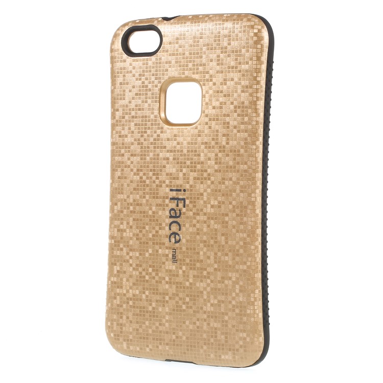 IFACE MALL Mosaic Pattern PC TPU Hybrid Phone Shell for Huawei P10 Lite - Gold-2