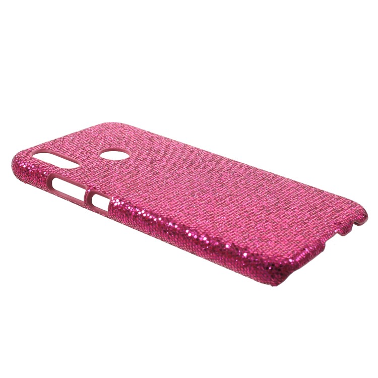 Leather Coated PC Cell Phone Cover for Huawei P20 Lite / Nova 3e - Rose Glittery Sequins-3