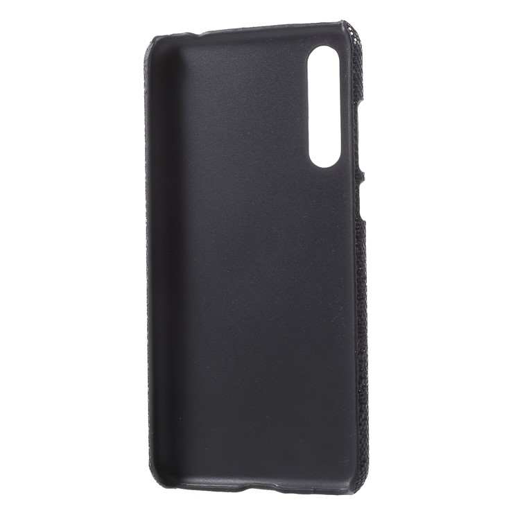 PU Leather Coated PC Phone Case for Huawei P20 Pro - Black Glittery Sequins-4
