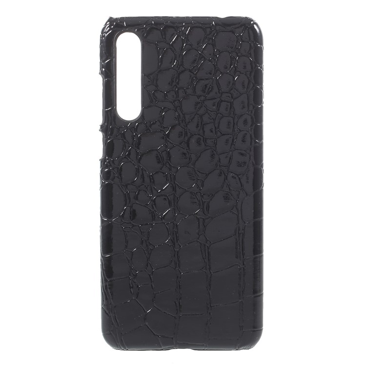 PU Leather Coated PC Cell Phone Cover for Huawei P20 Pro - Black Crocodile Texture-1