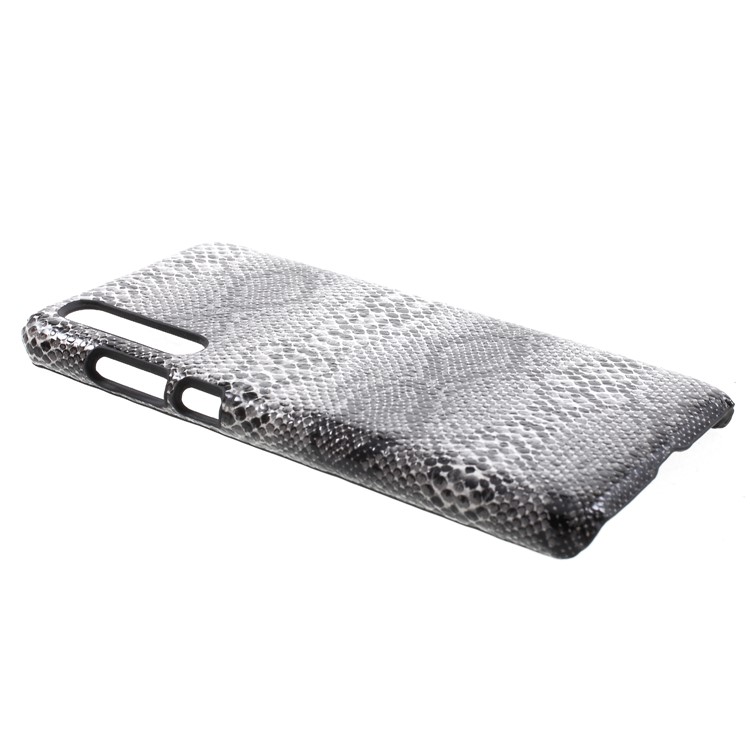 PU Leather Coated PC Phone Back Case for Huawei P20 Pro - Snake Texture-3