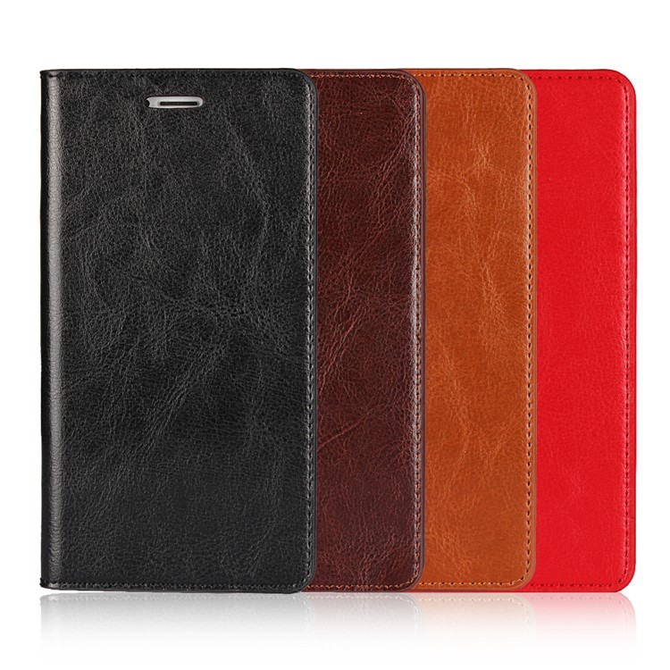 Crazy Horse Texture Wallet Stand Genuine Leather Case for Huawei Honor 6x (2016) / Mate 9 Lite - Black-7