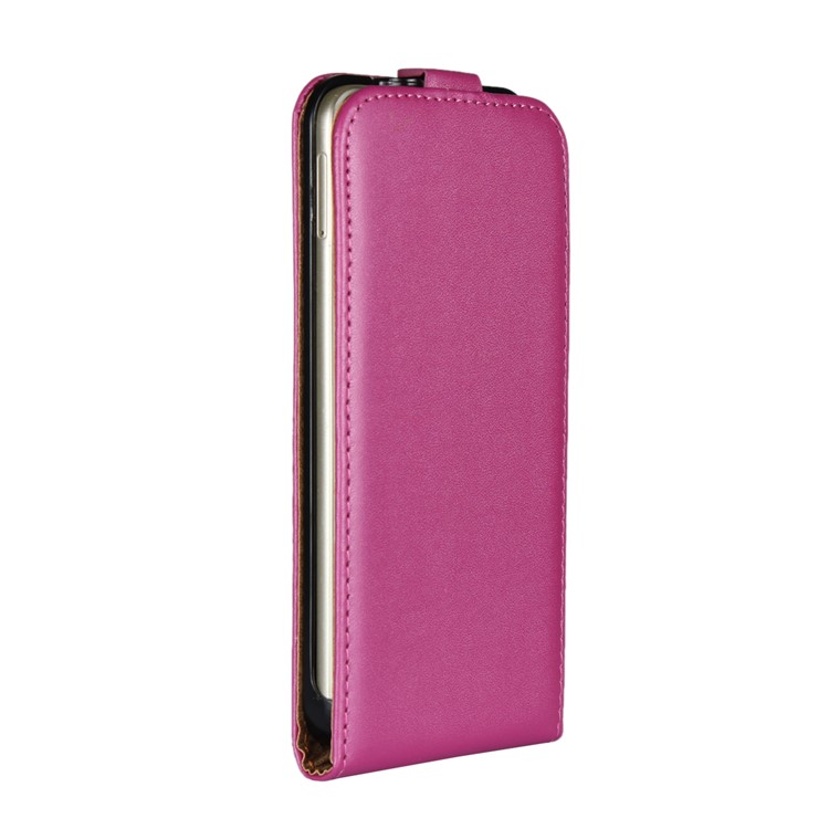 Vertical Flip Genuine Split Leather Phone Cover for Huawei P8 Lite (2017)/Honor 8 Lite - Rose-2