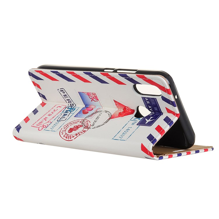 Patterned PU Leather Wallet Magnetic Phone Shell with Stand for Huawei P20 Lite/Nova 3e - Personal Love Mail-3