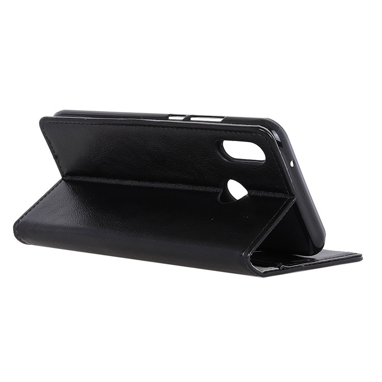For Huawei P20 Lite / Nova 3e (China) Crazy Horse Grain Leather Wallet Protective Case - Black-3