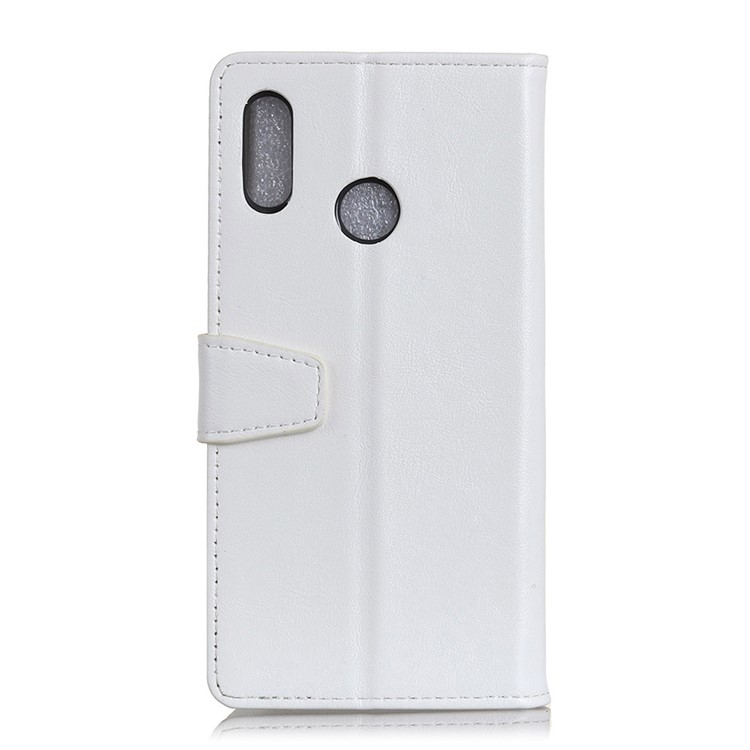 Crazy Horse Texture Leather Wallet Flip Cover for Huawei P20 Lite / Nova 3e (China) - White-2