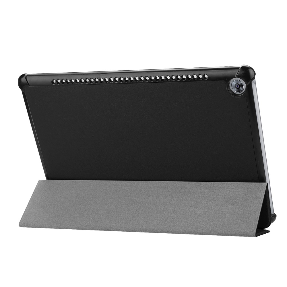 Tri-fold Leather Case with Stand for Huawei MediaPad M5 10 / M5 10 (Pro) - Black-6