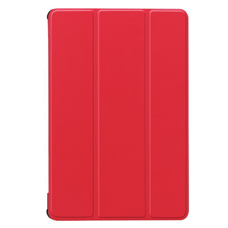 Tri-fold Leather Shell Case with Stand for Huawei MediaPad M5 10 / M5 10 (Pro) - Red-2