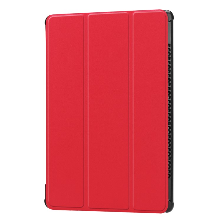 Tri-fold Leather Shell Case with Stand for Huawei MediaPad M5 10 / M5 10 (Pro) - Red-7