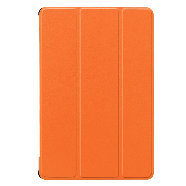Leather Shell Case with Tri-fold Stand for Huawei MediaPad M5 10 / M5 10 (Pro) - Orange-2