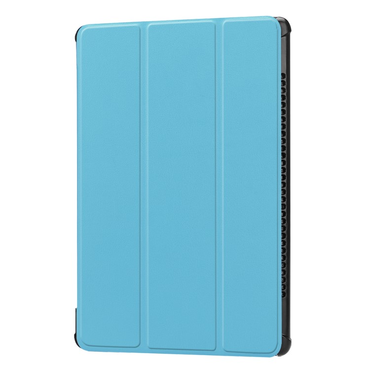 PU Lederhülle Mit Dreifachem Standfuß Für Huawei Mediapad M5 10 / M5 10 (pro) - Baby Blau-7