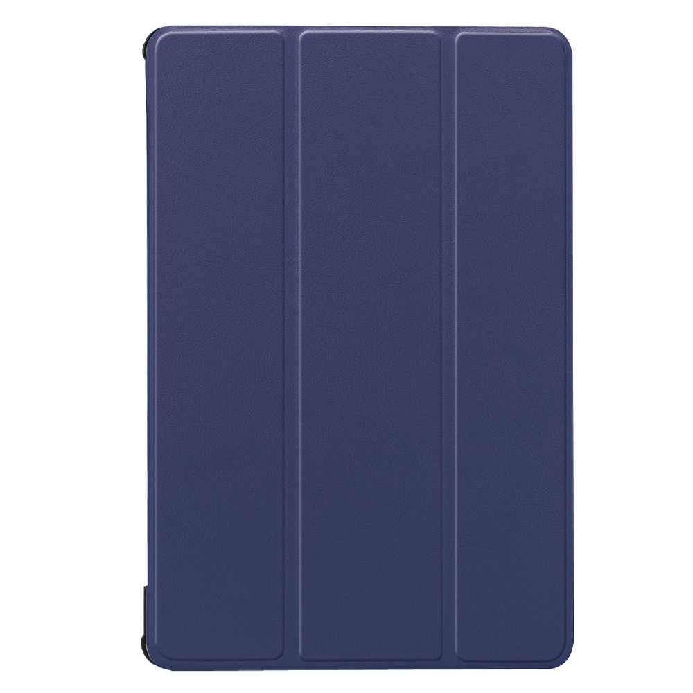 Tri-fold Leather Cover Shell with Stand for Huawei MediaPad M5 10 / M5 10 (Pro) - Dark Blue-2