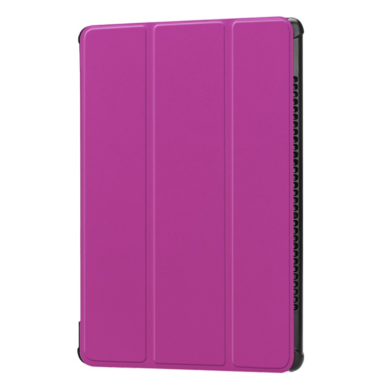 Tri-fold Leather Folio Case with Stand for Huawei MediaPad M5 10 / M5 10 (Pro) - Purple-7
