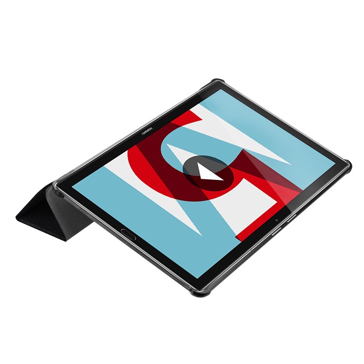Pattern Printing Leather Cover with Tri-fold Stand for Huawei MediaPad M5 10 / M5 10 (Pro) - Do not Touch My Phone-4