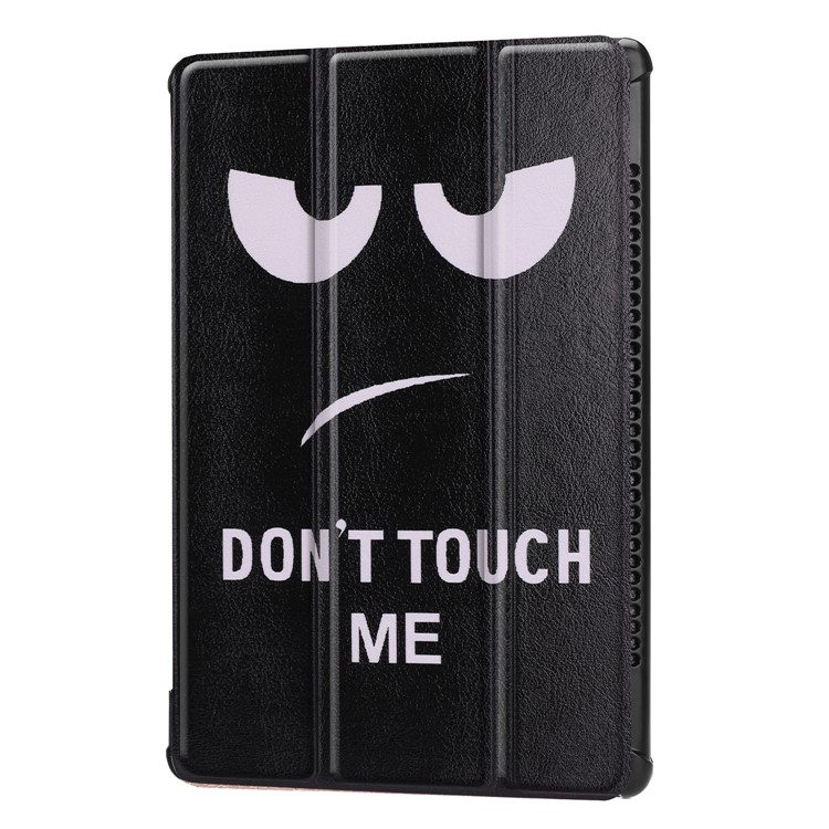 Pattern Printing Leather Cover with Tri-fold Stand for Huawei MediaPad M5 10 / M5 10 (Pro) - Do not Touch My Phone-7