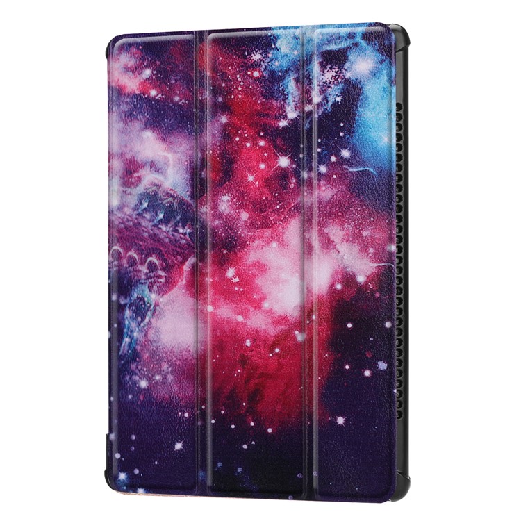 Modèle Impression Tri-fold En Cuir Stand Shell Housse Pour Huawei Mediapad M5 10 / M5 10 (pro) - Motif De Galaxie-7