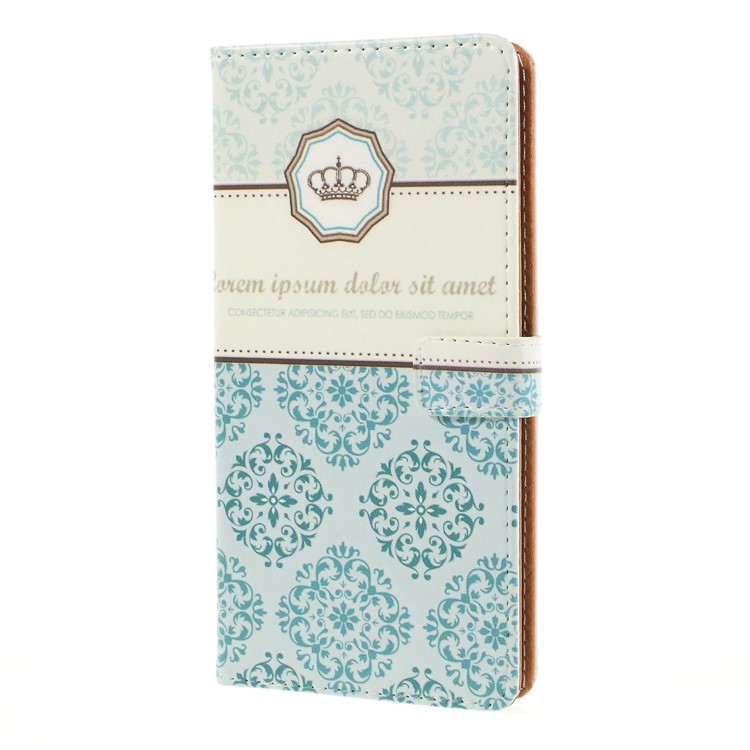 For Huawei P20 Pro Pattern Printing Stand Leather Wallet Phone Cover Accessory - Damask Flower-1